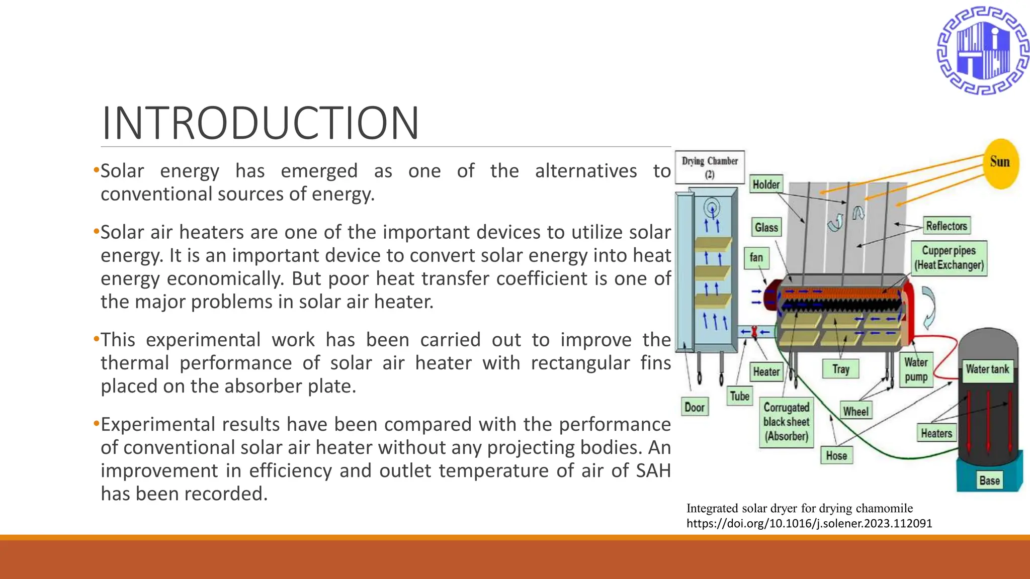 Solar air heater : Thermal performance analysis.pptx