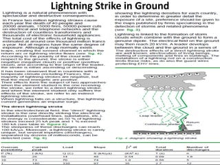 Lightning Strike in Ground
 
