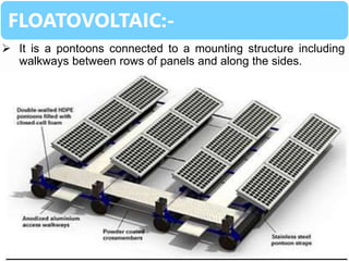 Solar canal and floating power plants. | PPTX