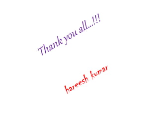 Thankyouall…!!!
hareesh kumar
 