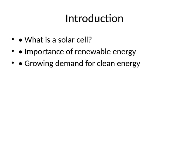 Solar Cell Presentation Pptx