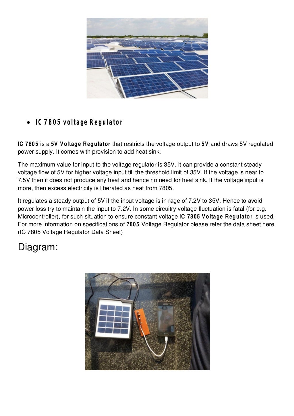 Report of Solar charger Project