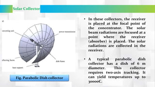 Parabolic Disc Solar collector PPT by vivek Atalkar | PPTX