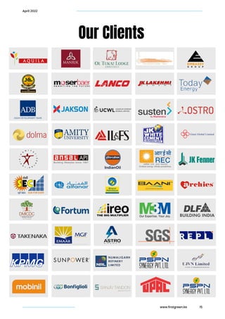 Our Clients
www.firstgreen.ke 15
April 2022
 