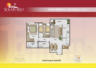 APARTAMENTO COLUNAS 2, 3, 6 e 7




Área Privativa: 55,65 M2
 