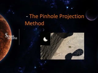  - The Pinhole Projection Method 
