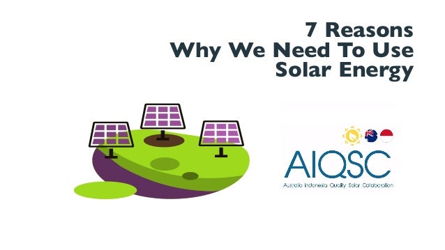 Why we need renewable energy sources like solar