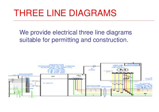 Three line diagram solar