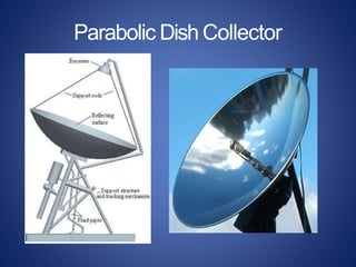 Parabolic Disc Solar energy collectors | PPTX