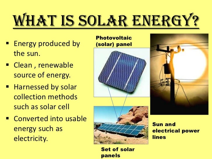 Project On Solar Energy