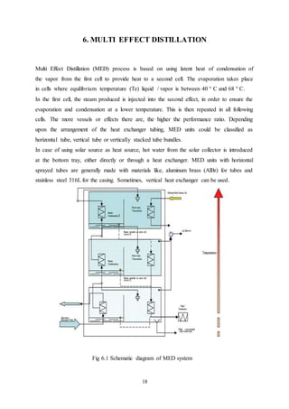 Multi Effect Distiller Process Solar energy for_water_desalination | DOCX