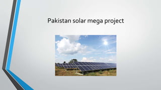 Solar energy in pakistan | PPTX