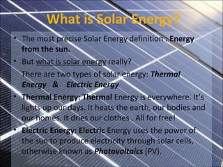 Solar energy ppt PPT