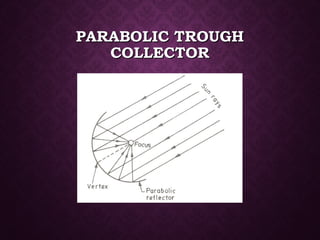 PARABOLIC TROUGHPARABOLIC TROUGH
COLLECTORCOLLECTOR
 
