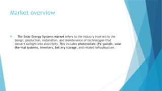 Powering the Future: Global Trends and Innovations in the Solar Energy ...