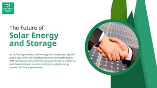Empowering the Future: Solar Energy with Battery Storage | PPTX