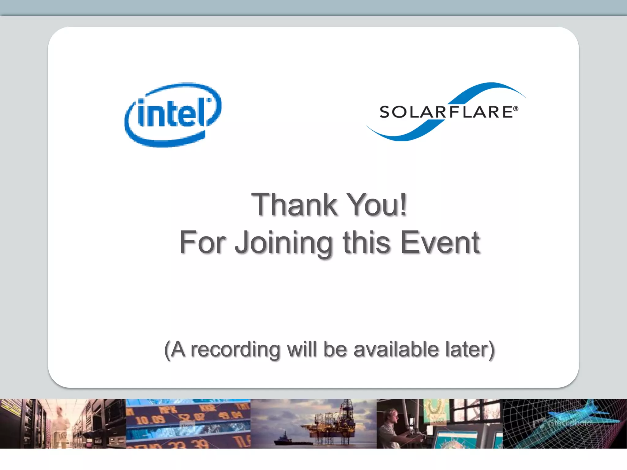 Thank You!
 For Joining this Event


(A recording will be available later)
 