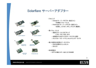 Solarflare Server Adapter and OpenOnload solutions - Japanese