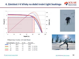 34
4. Závislost I-V křivky na době trvání Light Soakingu
© Solar Frontier Europe GmbH NSP představuje Solar Frontier
 