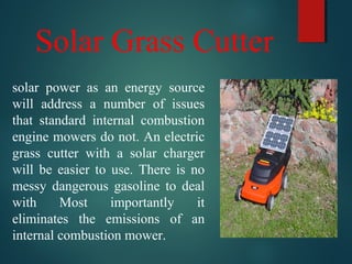 Solar grass cutter PPT Free Download