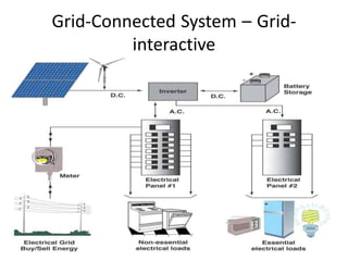 Solar pv connected to grid | PPTX