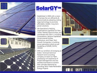 Solargy services