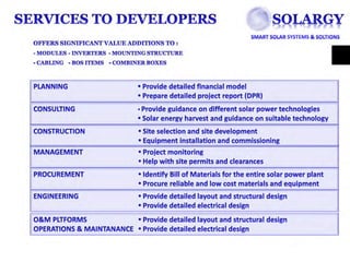 Solargy services