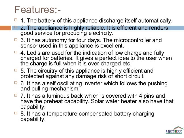 Solar Home Lighting System