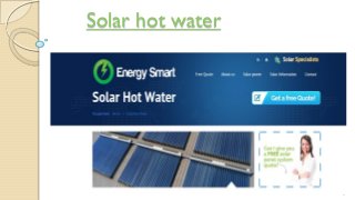 Solar hot water

 