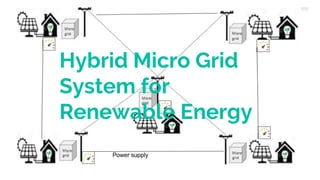 Hybrid Micro Grid
System for
Renewable Energy
 