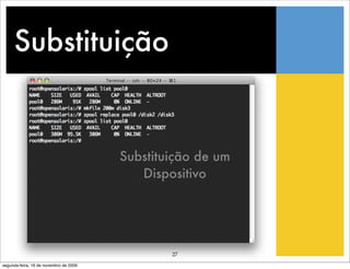 Substituição


                                        Substituição de um
                                           Dispositivo




                                                27
segunda-feira, 16 de novembro de 2009
 