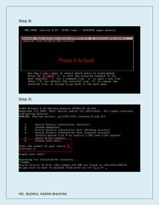 MD. BUDRUL HASAN BHUIYAN
Step 8:
Step 9:
 