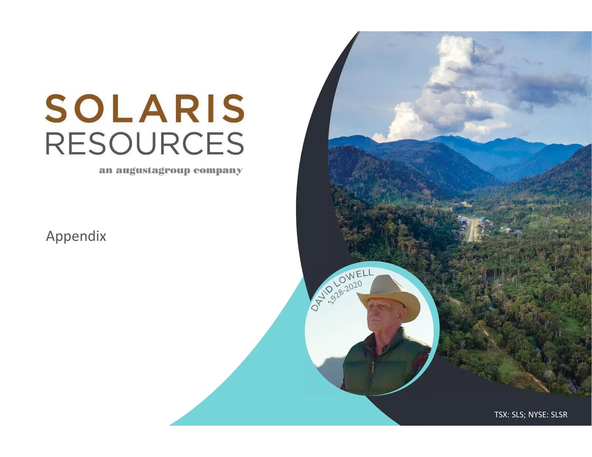Appendix
TSX: SLS; NYSE: SLSR
 