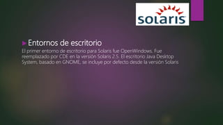 Solaris (sistema operativo) | PPTX