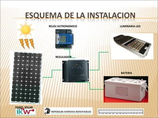 REGULADOR PANEL SOLAR  BATERIA LUMINARIA LED RELOJ ASTRONOMICO 