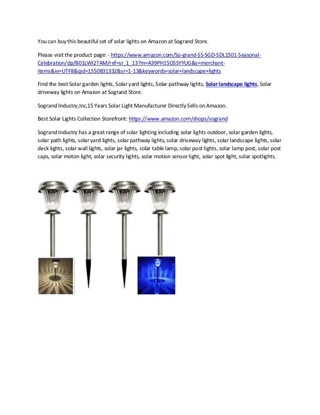 Solar Landscape Lights Solar Landscape Lights
