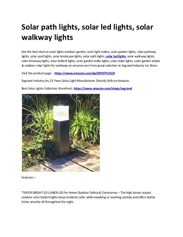 Solar Path Lights Led Walkway Solar Path Lights Led