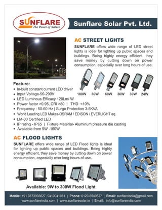 Solar light catalogue (small size)