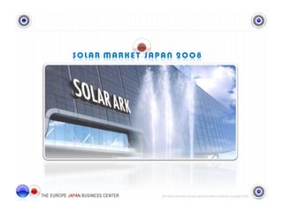 Solar Market Japan 2008