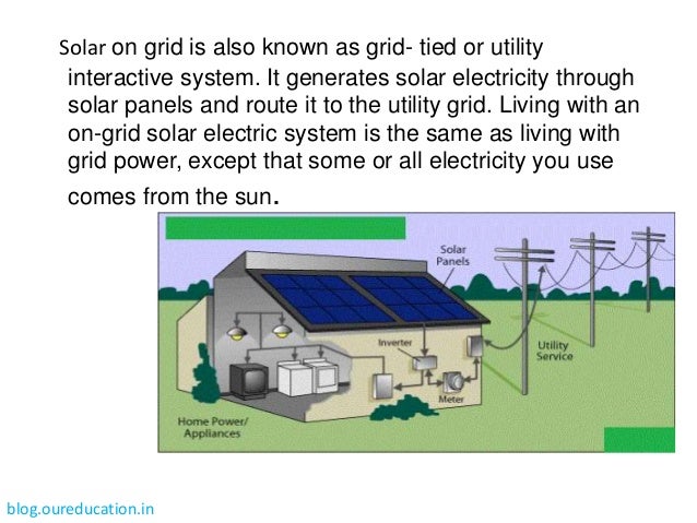 Solar On Grid Application Ppt