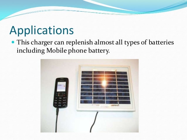 solar mobile charger ppt download