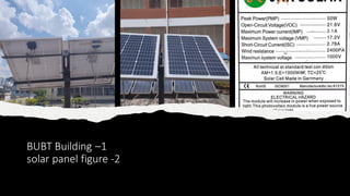 BUBT Building –1
solar panel figure -2
 