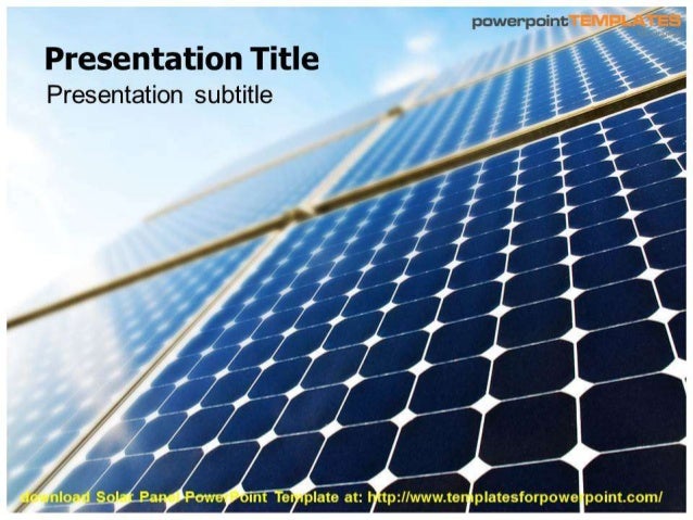Solar Panel Powerpoint Template - templatesforpowerpoint.com