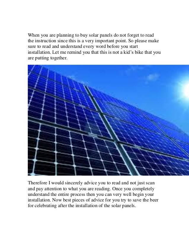 Solar panel blueprint