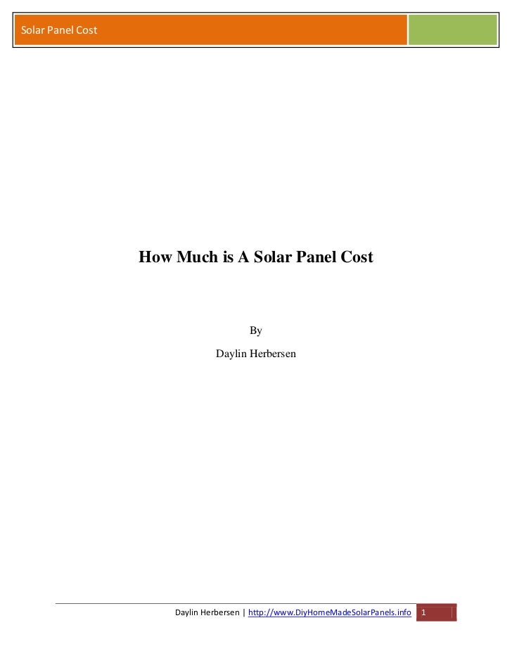 Solar Panel Cost >> How Much Is A Solar Panel Cost On A Budget Solar Panel Cost >> How Much Is A Solar Panel Cost On A Budget
