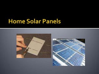 Home Solar Panels