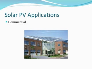 Solar PV Applications Commercial 