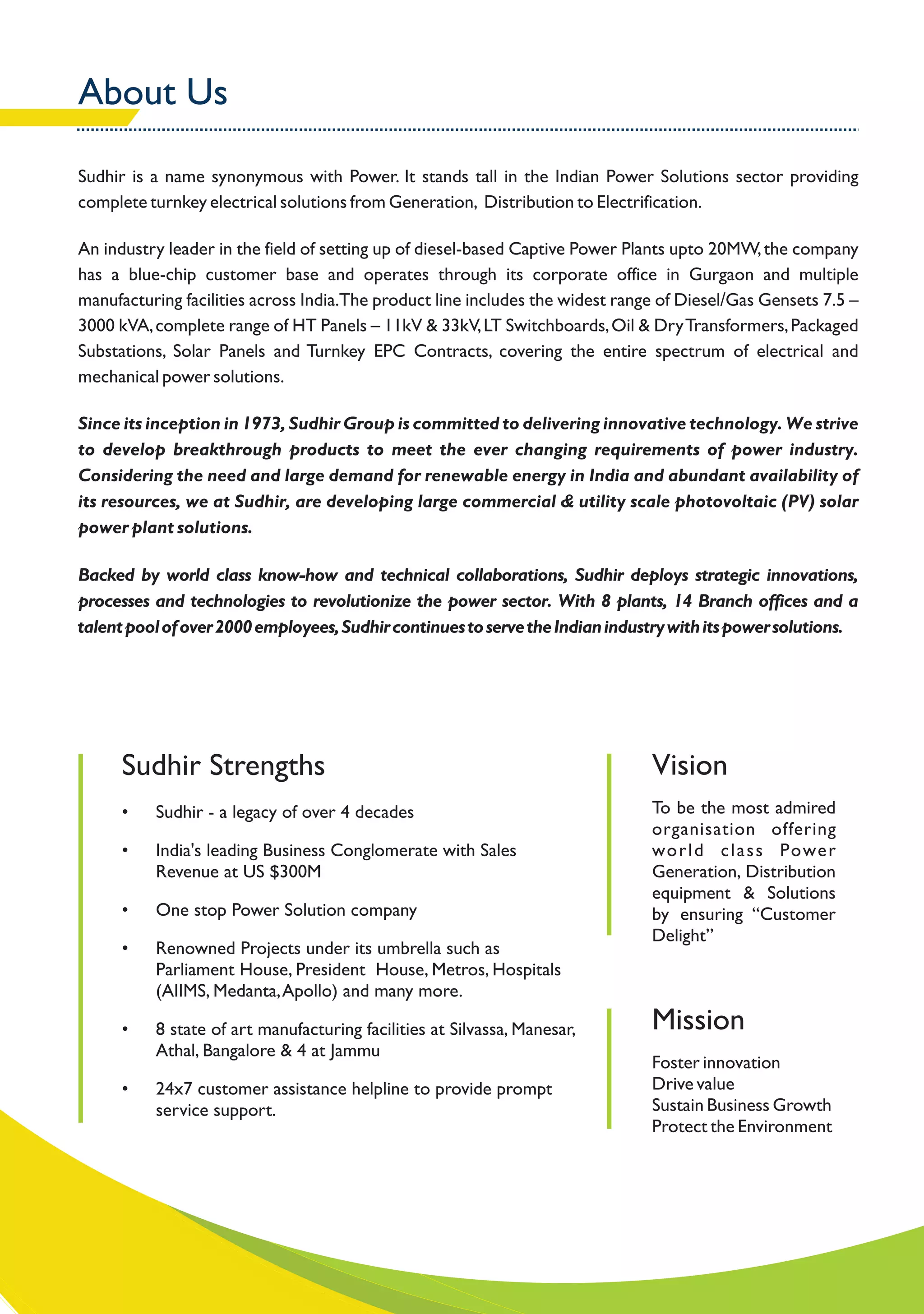 Sudhir Solar panel Catalogue