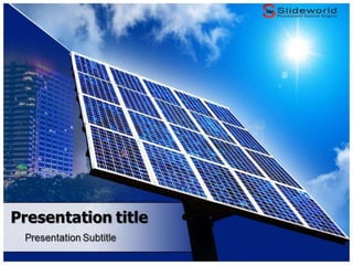 Solar Panels Powerpoint Template - Slideworld.com