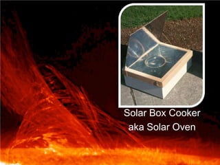 Parabolic Solar Cookers